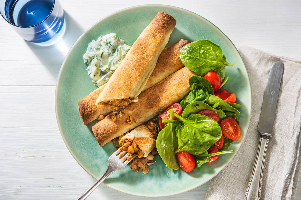 Spiced Chickpea Wraps Recipe HelloFresh