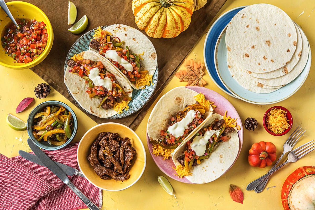 Spiced Steak Fajitas