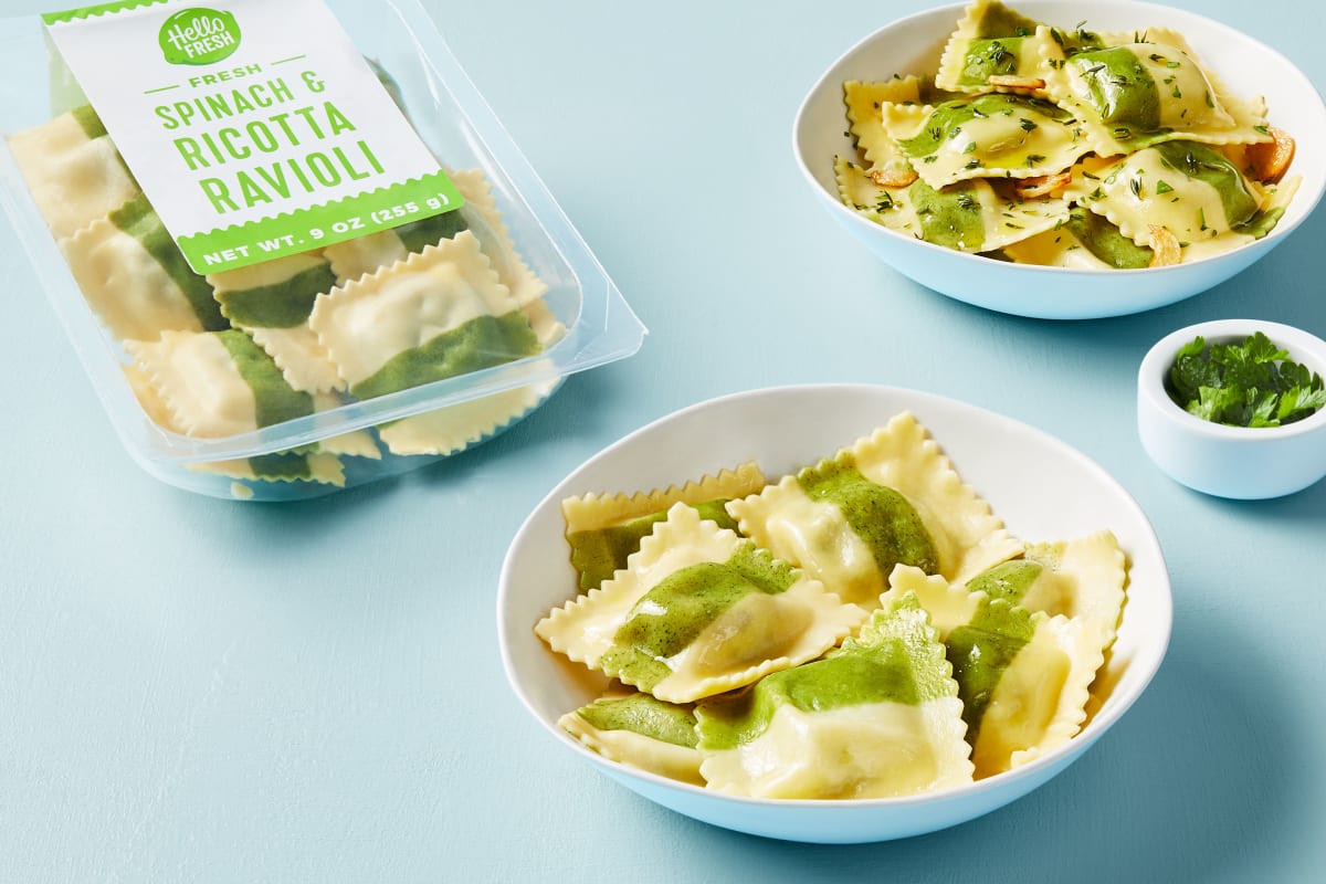 Spinach and Ricotta Ravioli Recipe HelloFresh