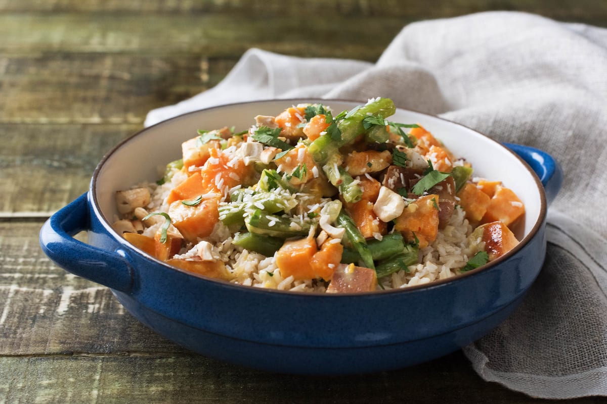 Sri Lankan Sweet Potato and Green Bean Curry