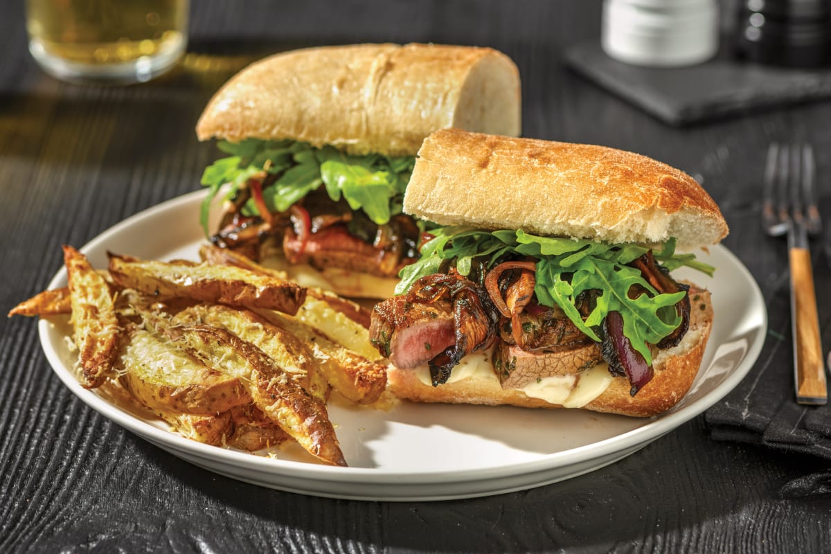 Steak, Caramelised Onion & Mushroom Subs