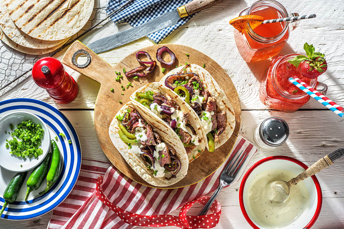 Steak Fajitas on the Grill