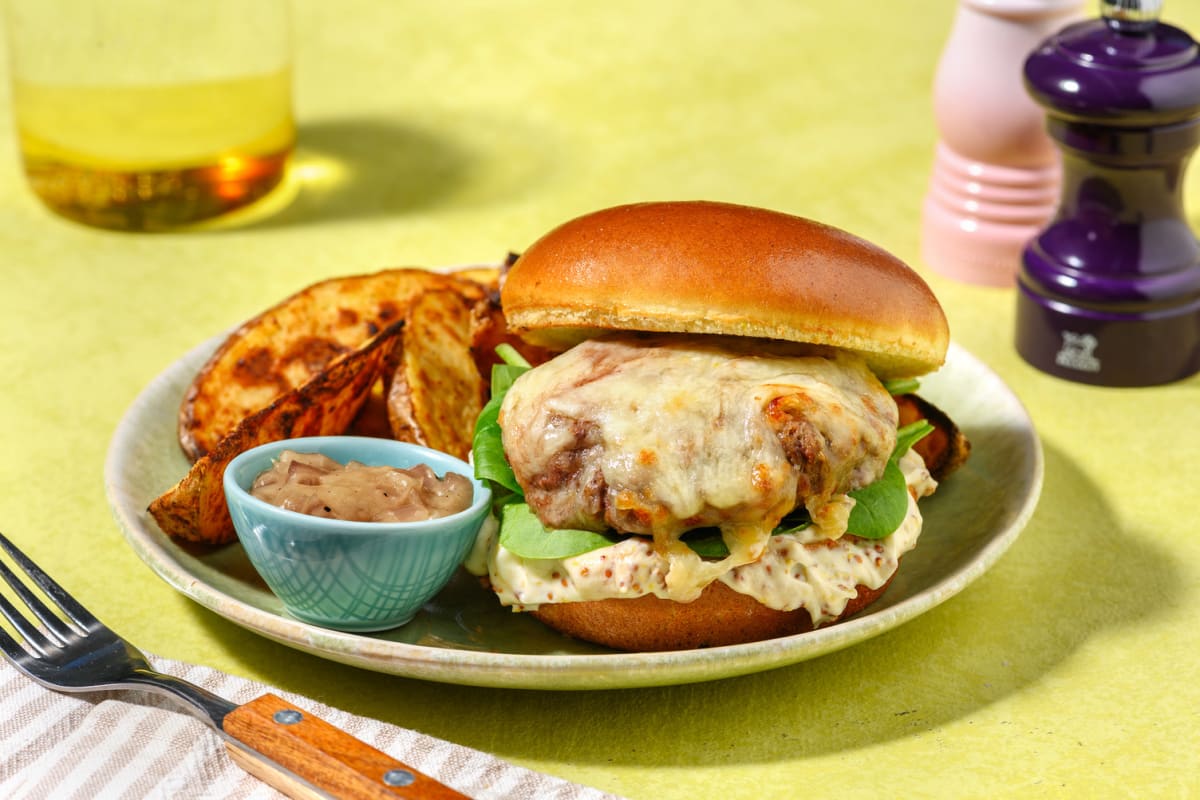 Steakhouse Turkey Cheeseburgers