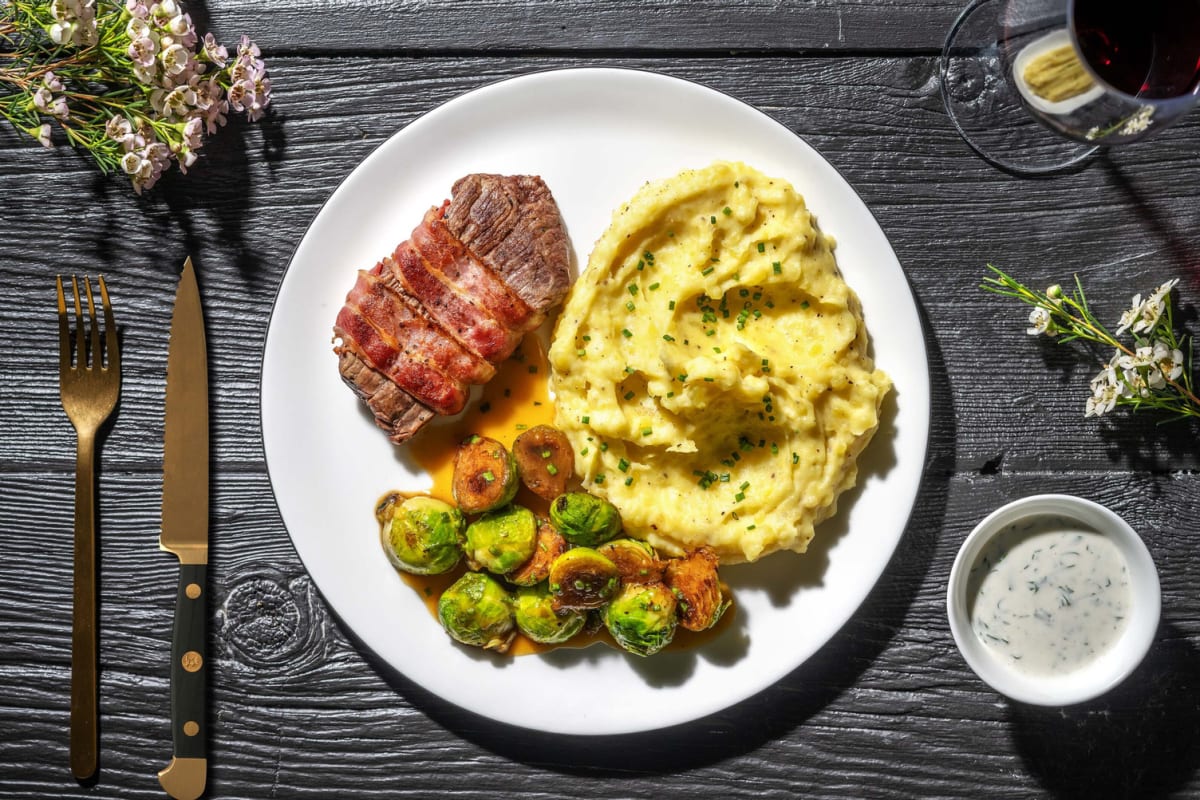 Steaks enroulés de bacon