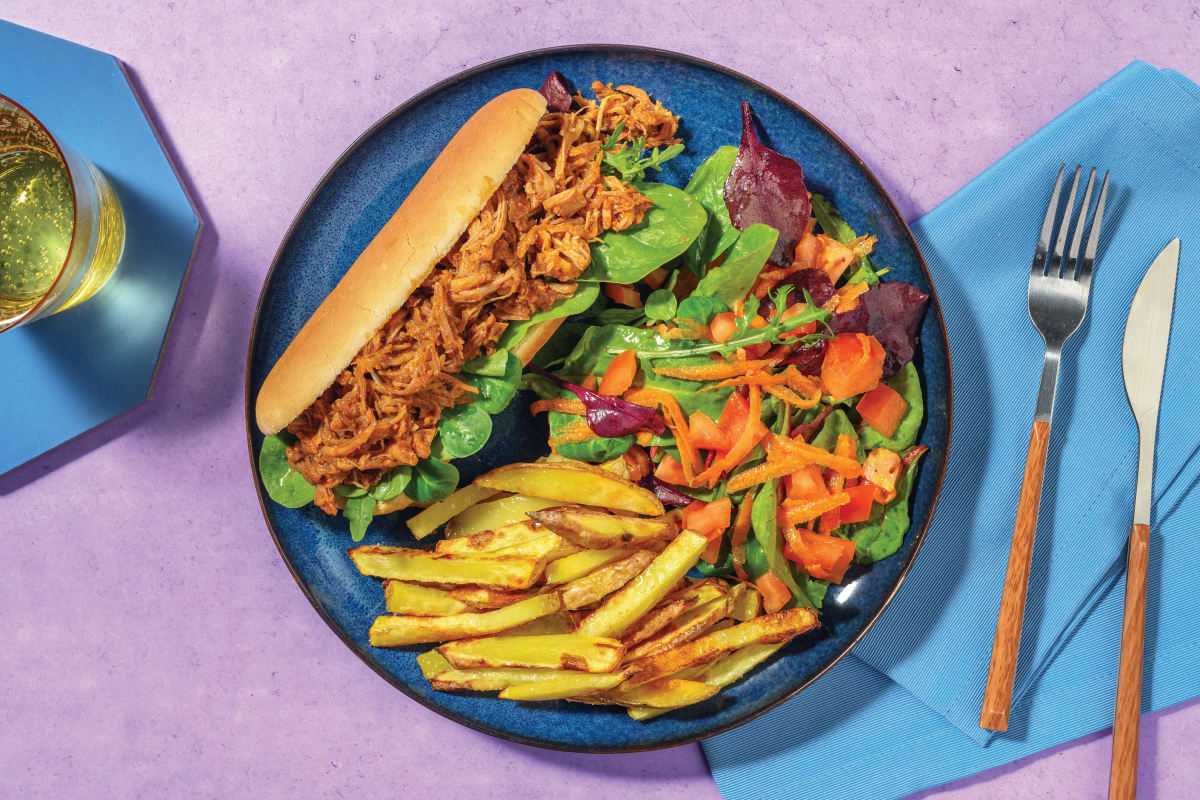 Sticky Glazed Pulled Pork Subs