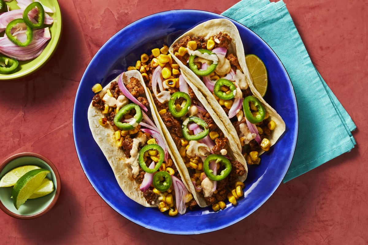 Mexican Pork and Street Corn Tacos