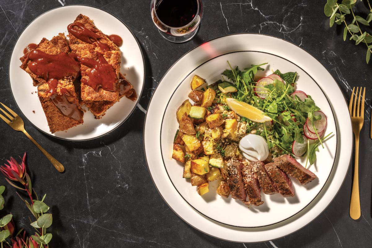 Summer Lamb Shortloin & Roast Veggie Salad