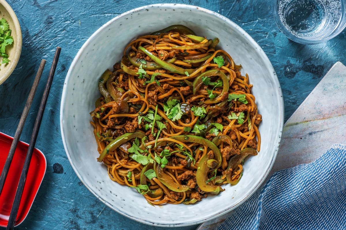 Superfast Asian-Spiced Pork Noodles