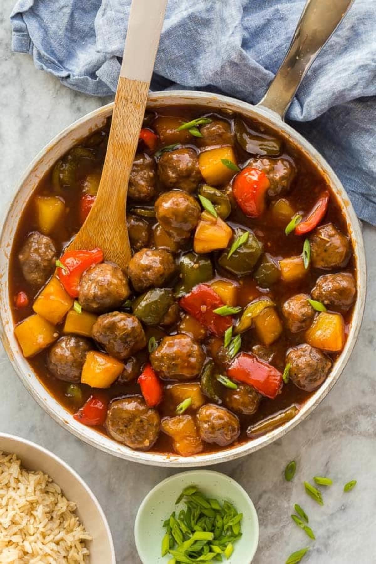 Sweet N' Sour Beef and Pork Meatballs 