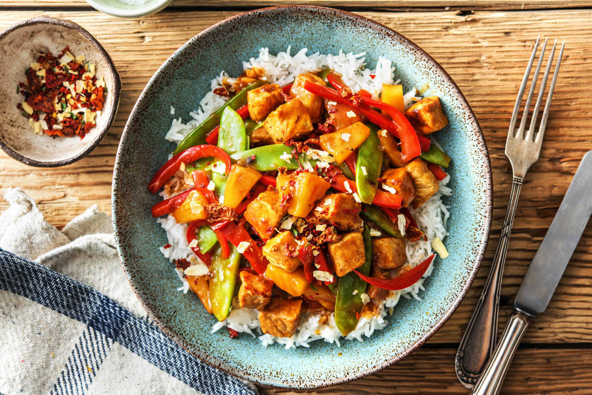 Sweet and Sour Pork with Rice Recipe | HelloFresh