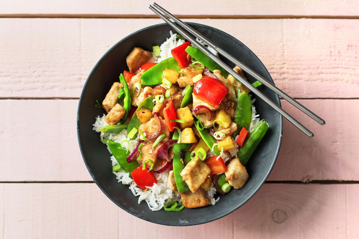 Rainbow Sweet & Sour Pork Stir-Fry