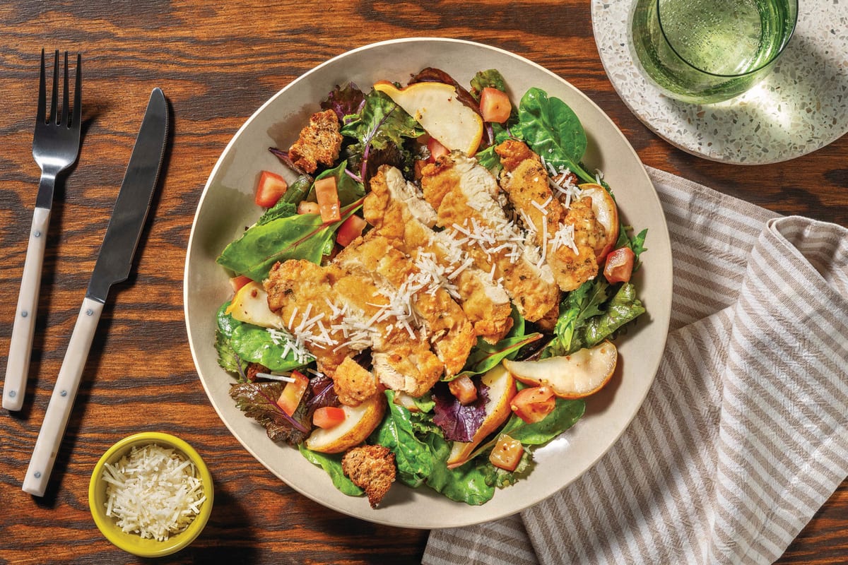 Herby Parmesan Chicken & Ciabatta Croutons