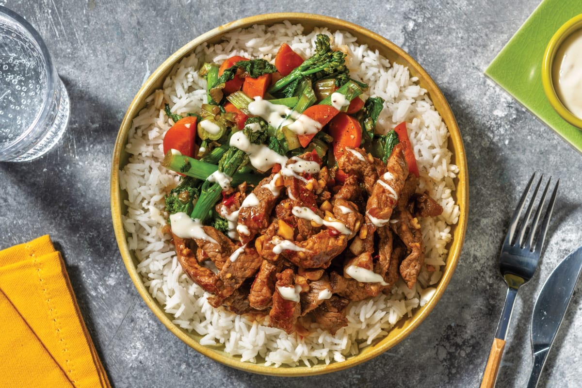 Chilli Jam & Peanut Beef Stir-Fry