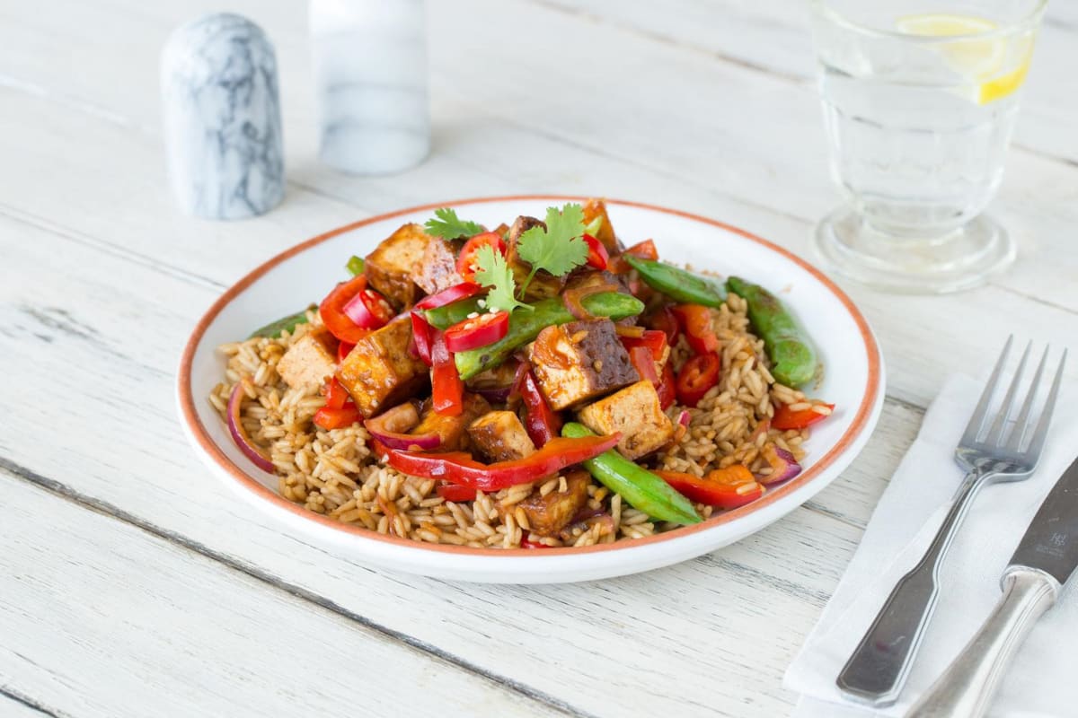 Sweet 'n' Sticky Tofu Stir-Fry