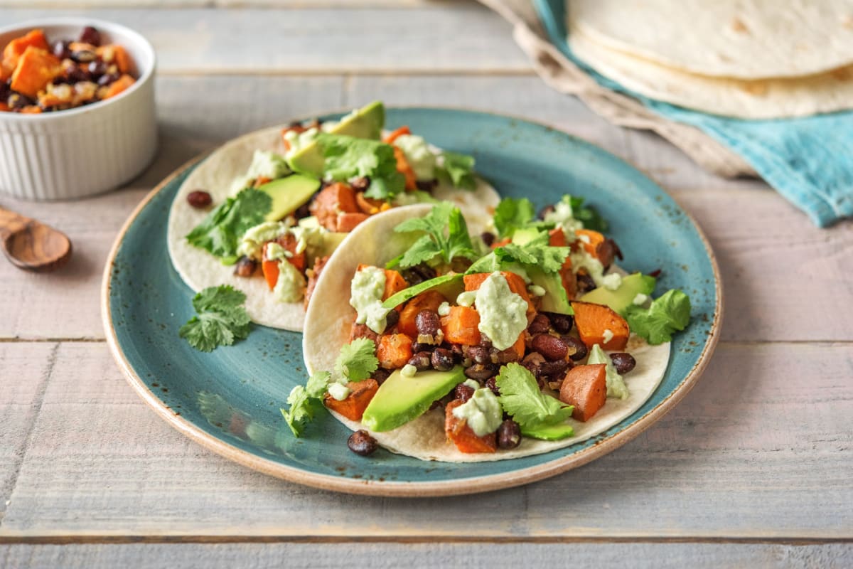 Sweet Potato and Black Bean Tacos