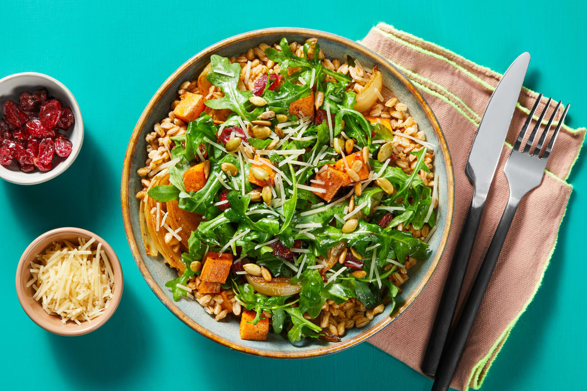 Roasted Veggie Farro Bowls