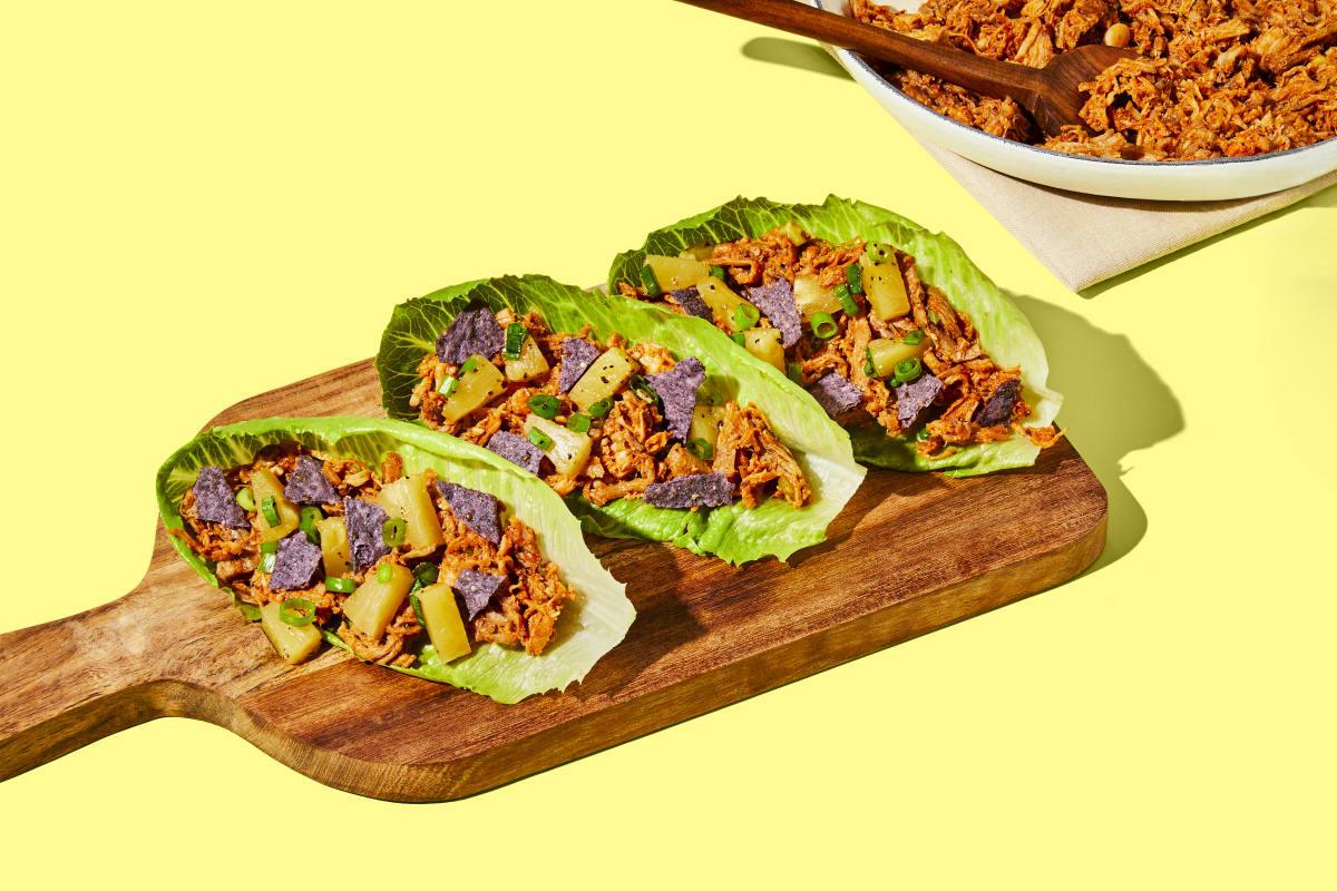 Sweet & Smoky Pulled Pork Lettuce Wraps