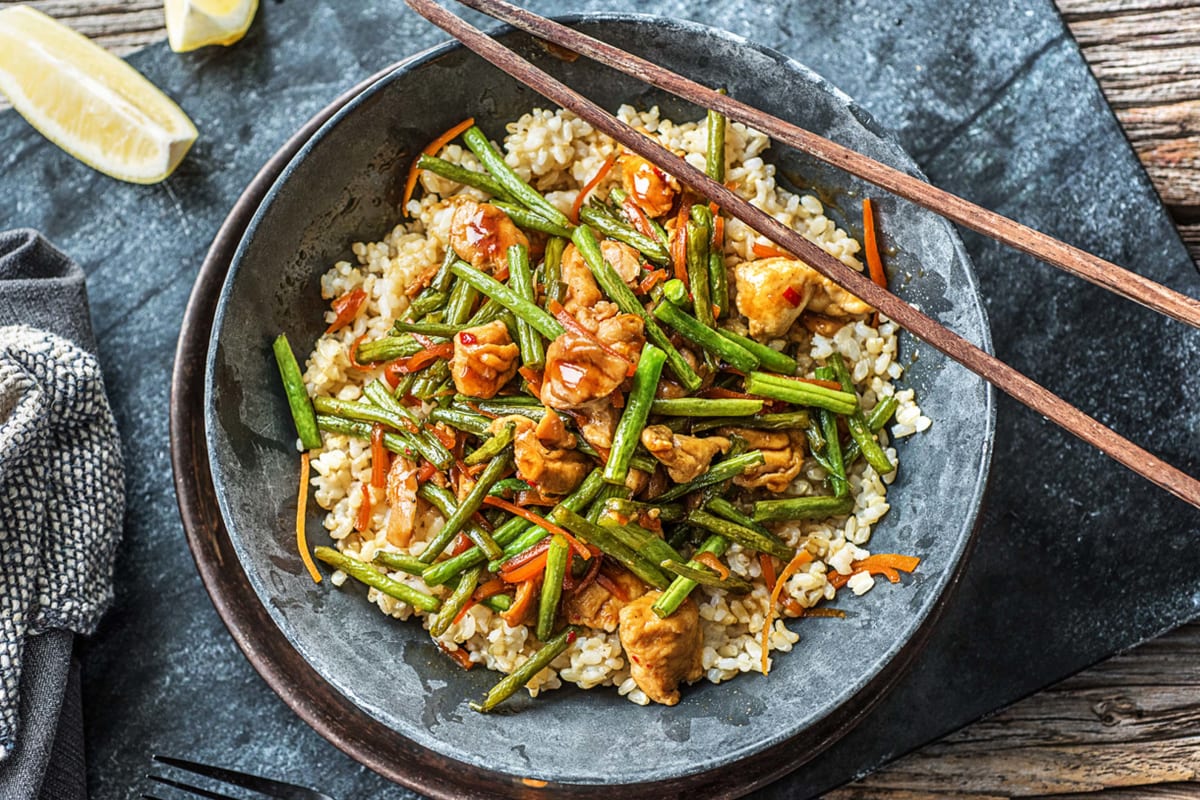 Thai Chicken and Sweet-Soy Stir-Fry
