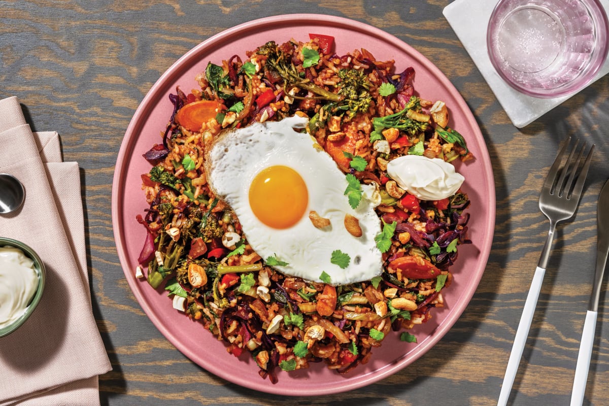 Sweet-Soy Fried Rice & Veggies