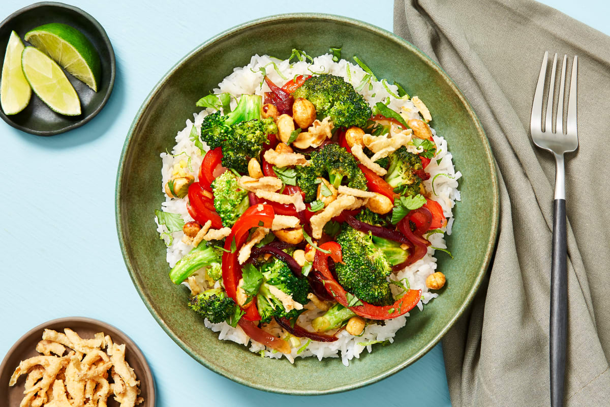 Sweet & Spicy Broccoli-Pepper Stir-Fry