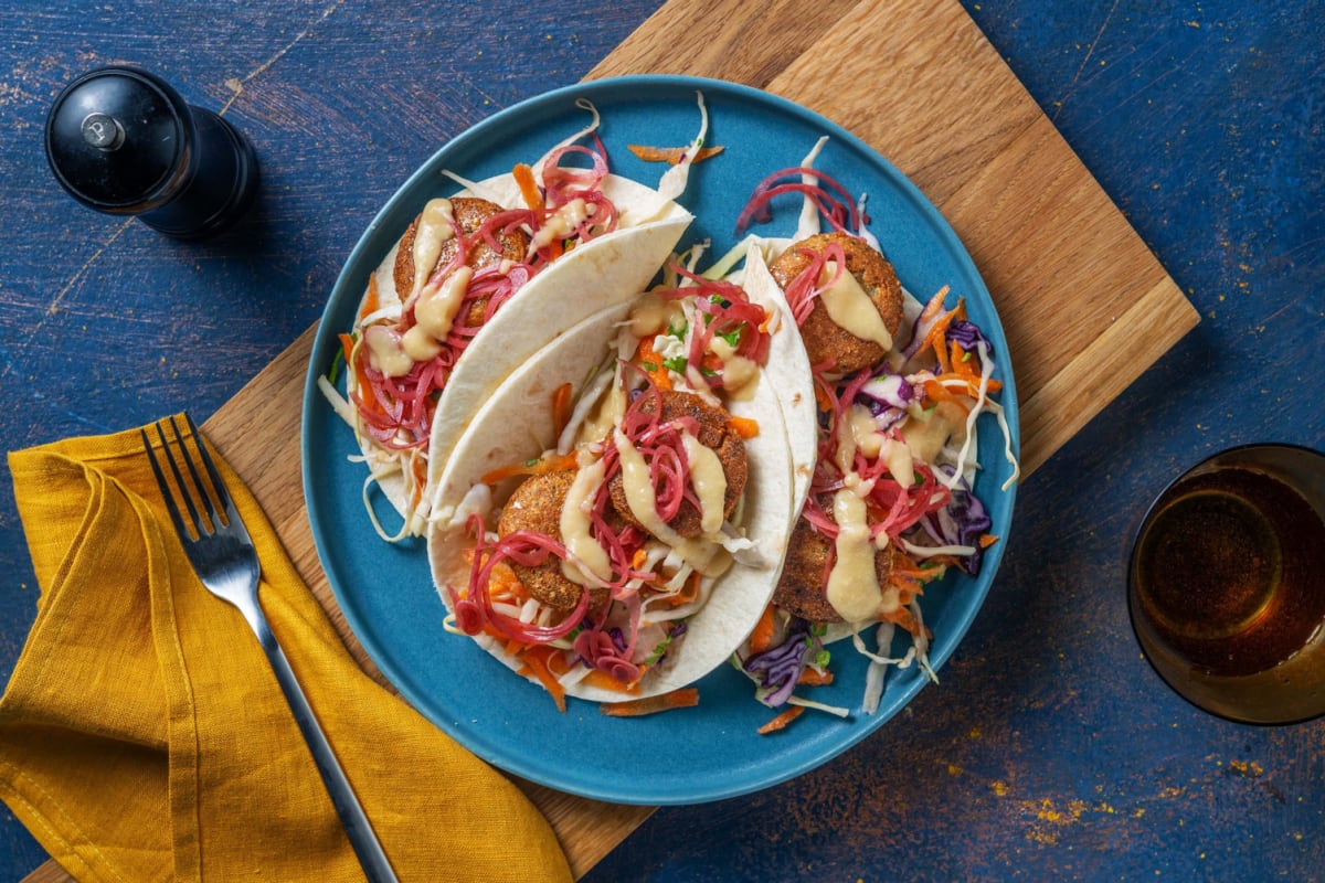 Crispy Falafel Tacos