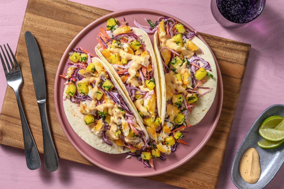 Tacos de poisson au chipotle