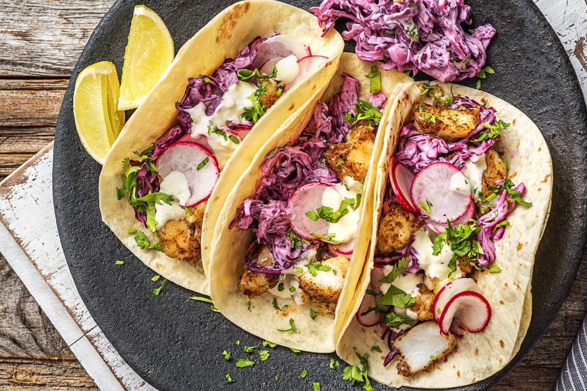 Tacos de poisson de style Baja