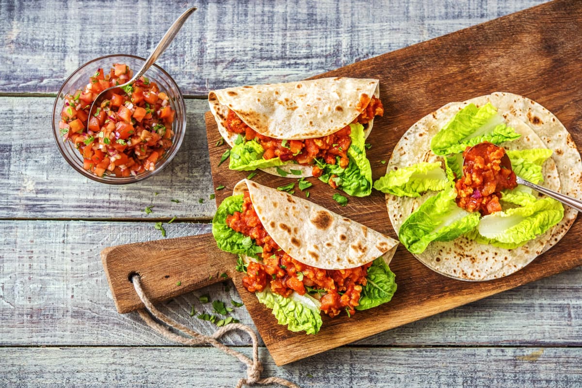 Tacos mit Sojageschnetzeltem