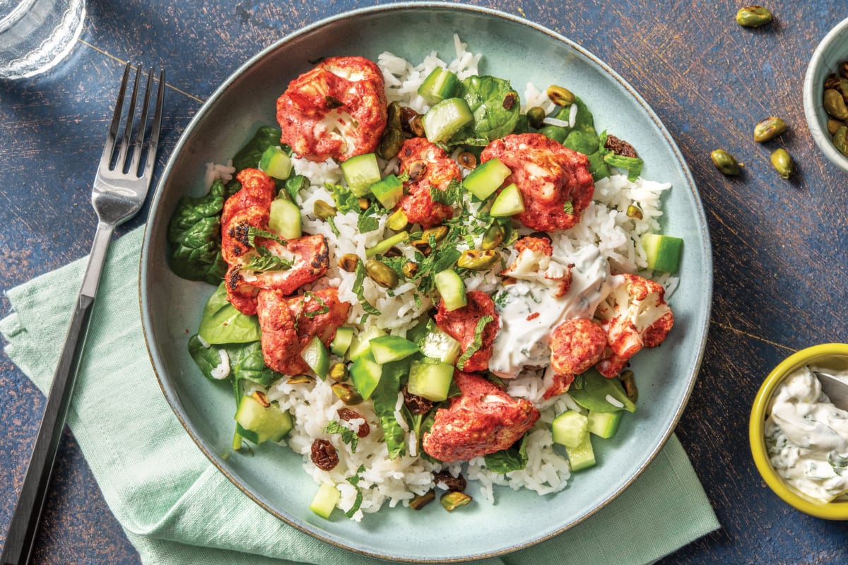 Tandoori Cauliflower & Spinach Rice Pilaf