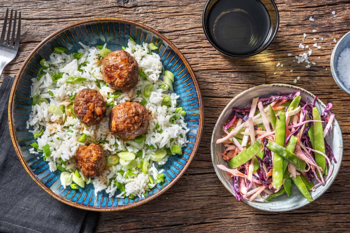 Boulettes de bœuf teriyaki