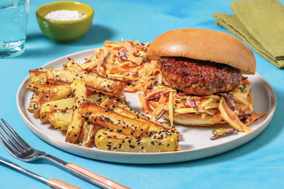 Teriyaki Glazed Pork Burger