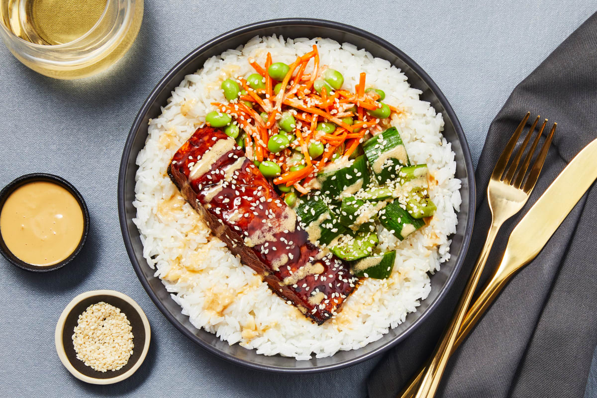 Teriyaki Salmon Rice Bowls