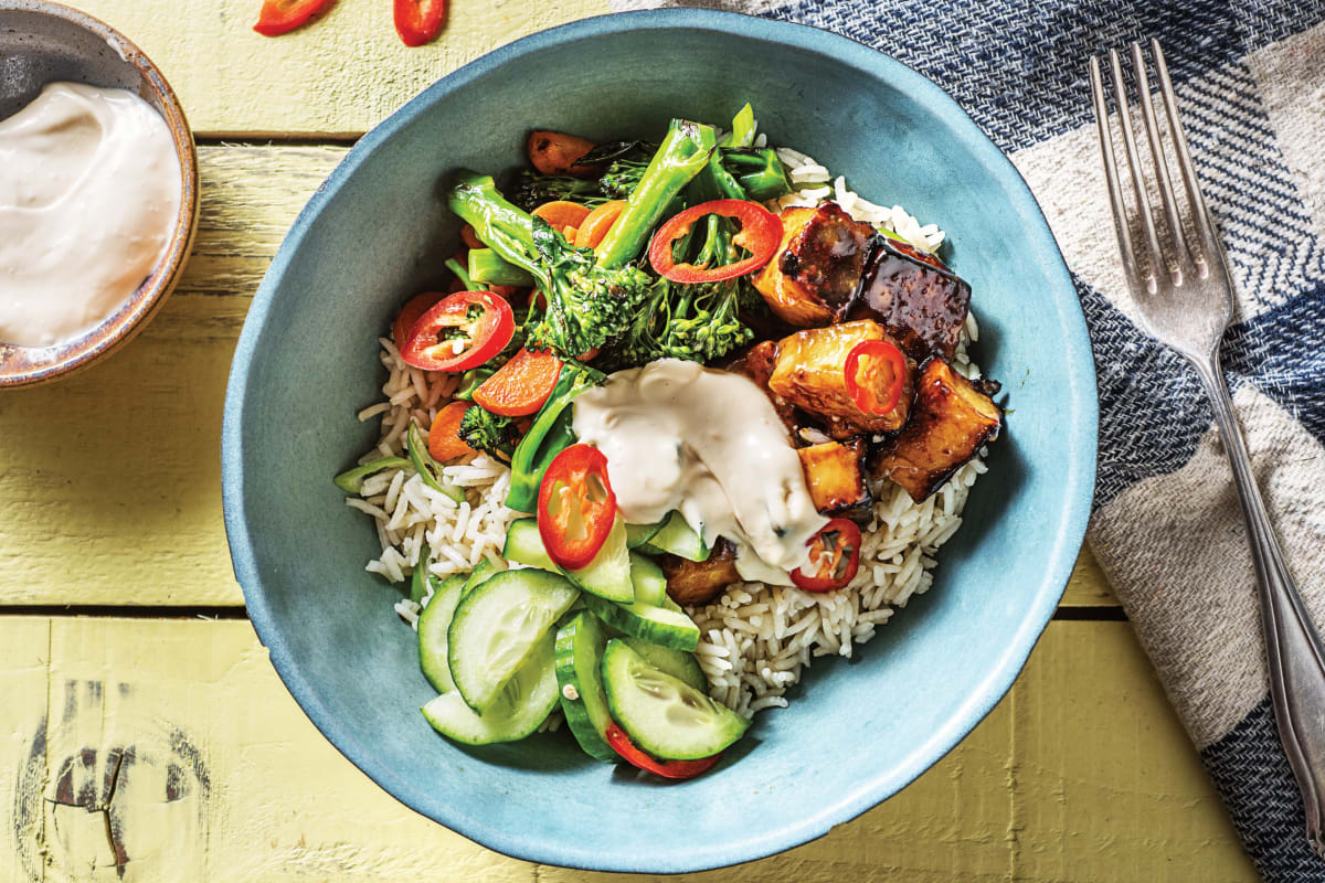 Miso-Glazed Tofu Bowl