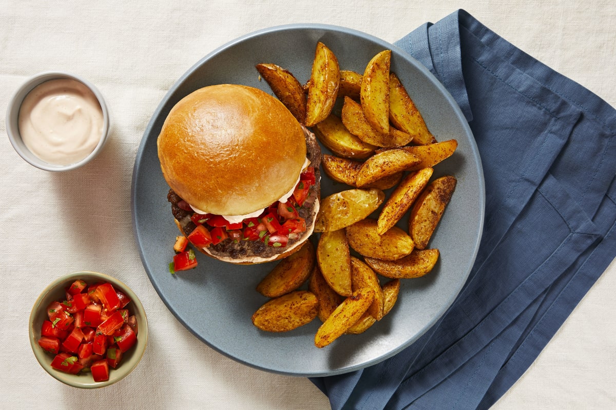 Tex-Mex Cheese-Stuffed Burgers