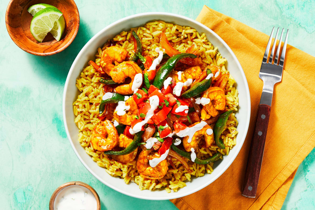 Tex-Mex Shrimp & Yellow Rice