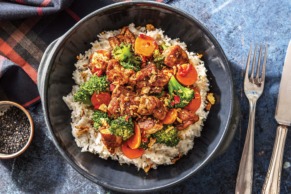 Thai-Spiced Chicken & Broccoli