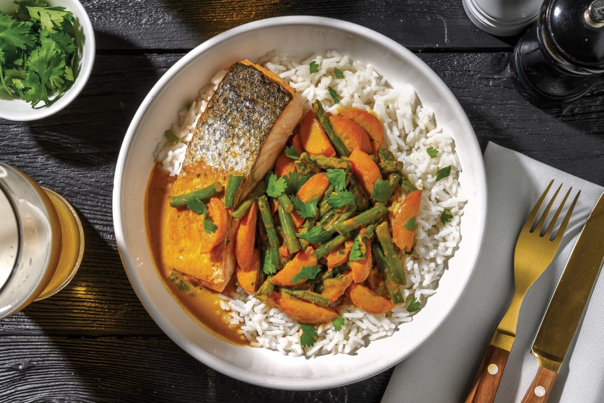 Thai Red Curry Salmon & Veggies