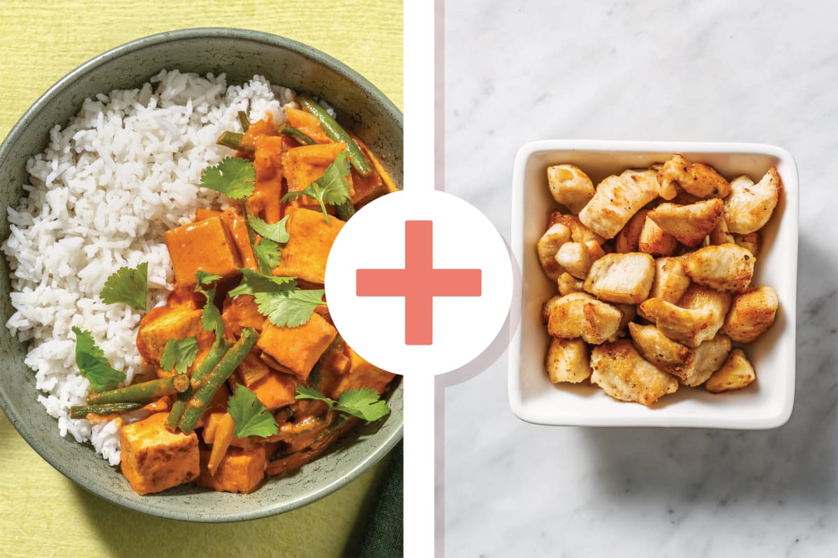 Thai Red Tofu & Chicken Curry