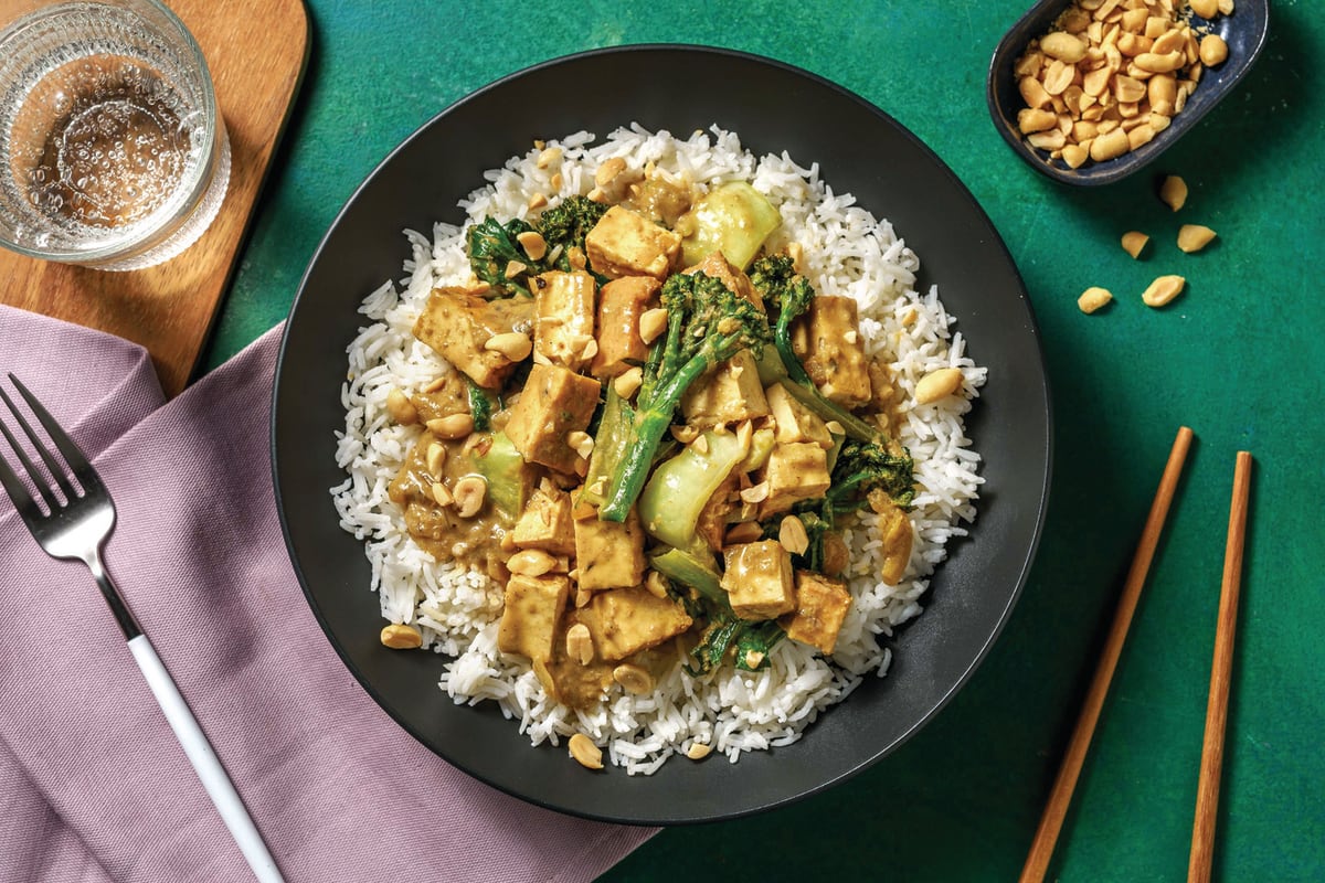 Tofu green hot sale curry