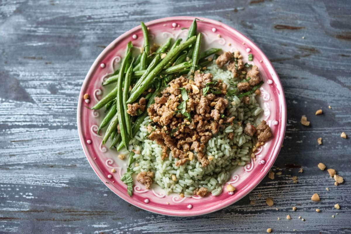 Pork Larb over Jade Rice