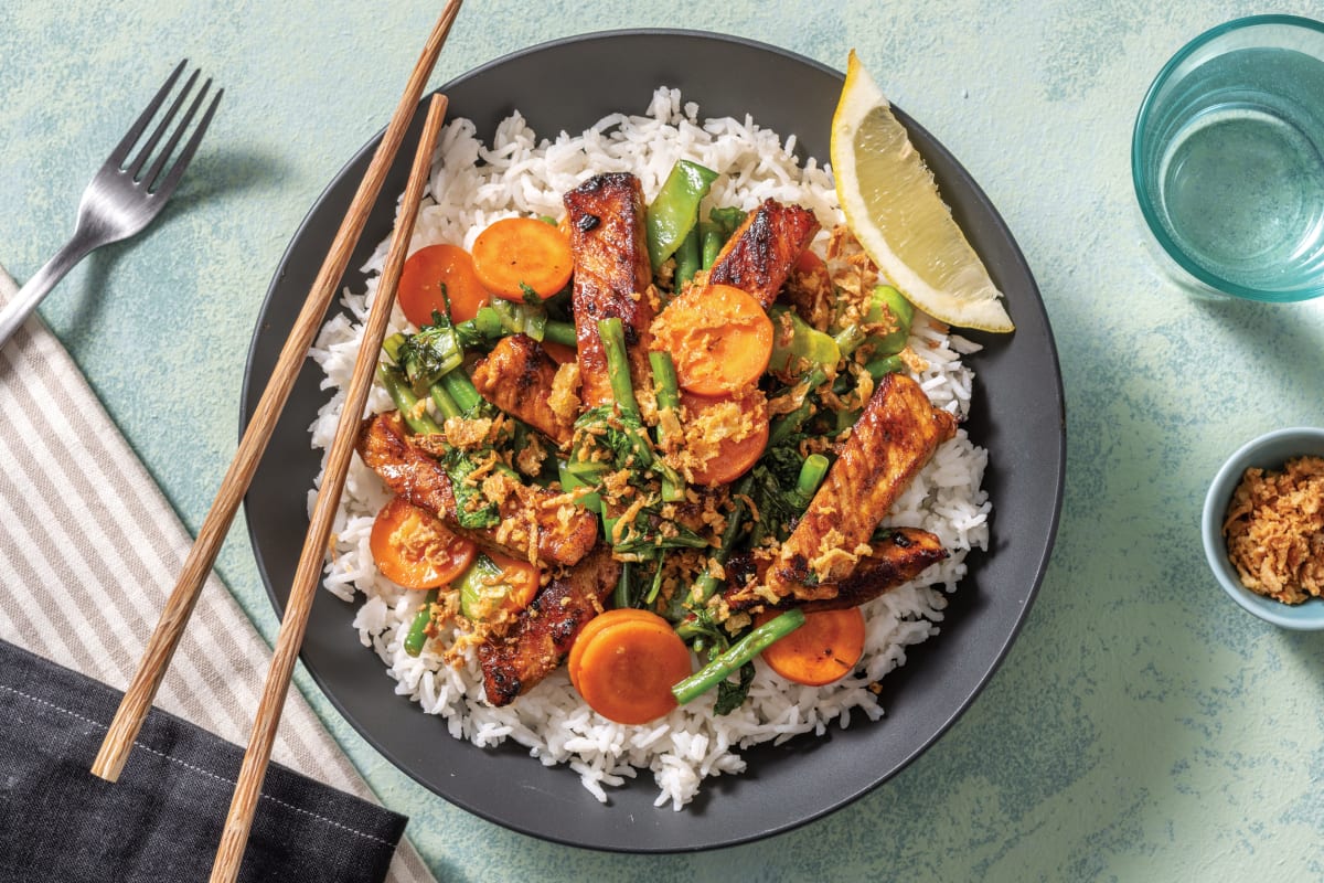 Thai-Spiced Pork & Ginger-Coconut Rice