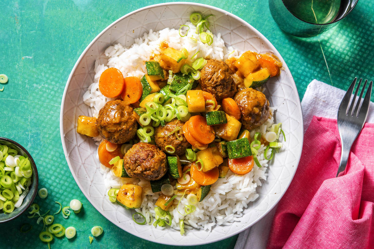 Thai Yellow Beef Meatball Curry Recipe HelloFresh