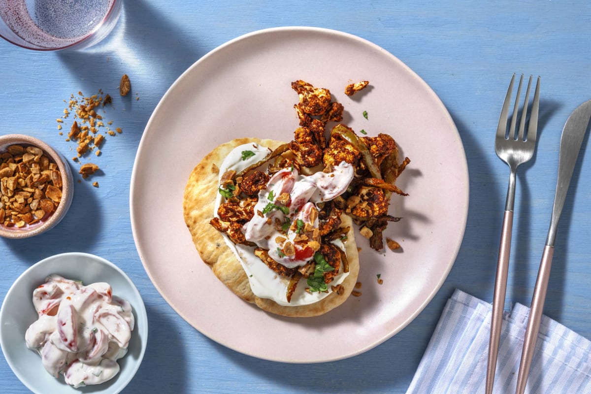 Tikka Cauliflower and Pepper Flatbread