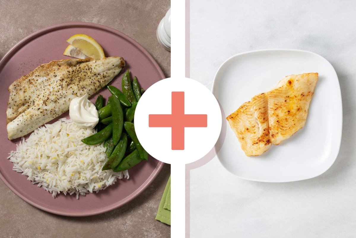 Lemon-Pepper Double Tilapia and Zesty Rice