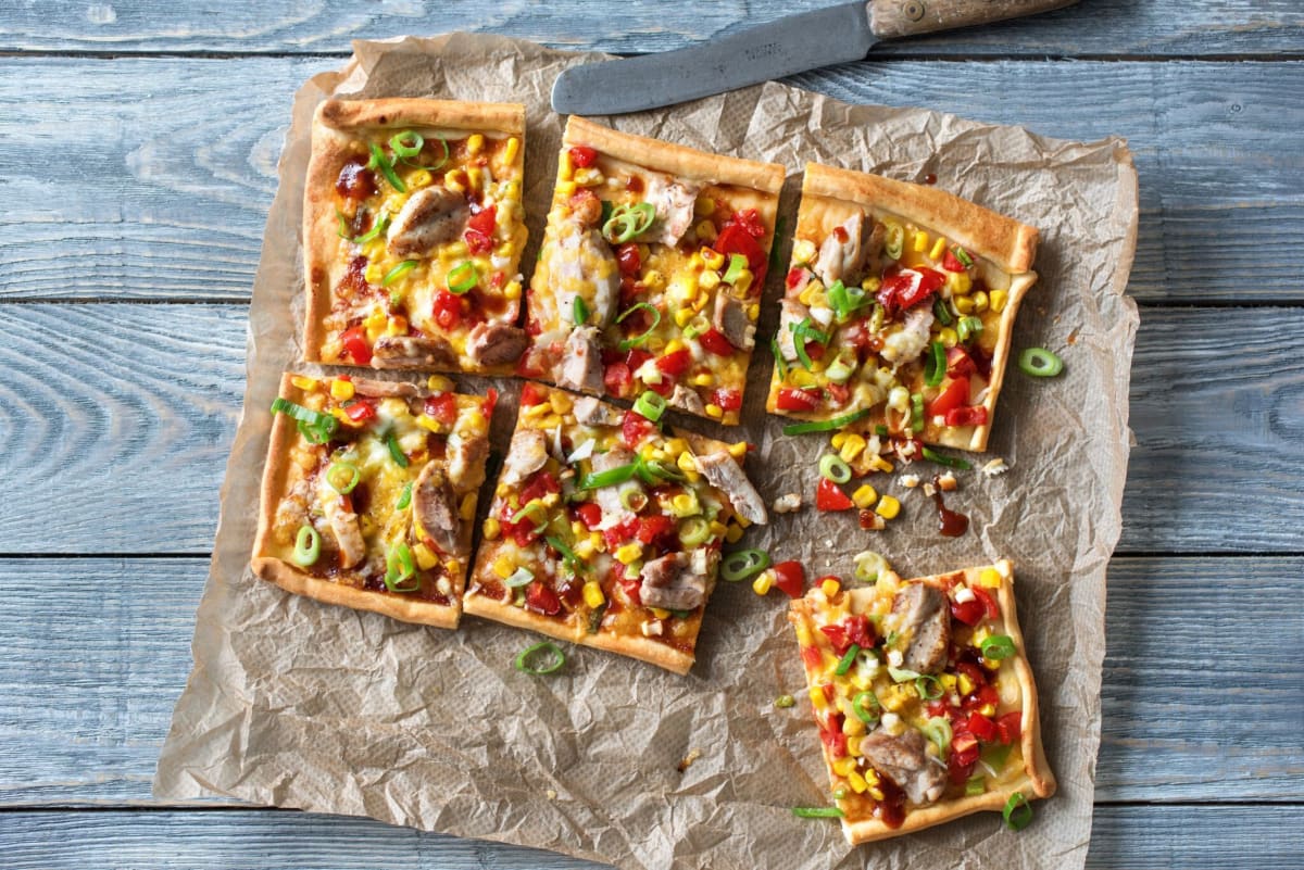 Summer Corn and Chicken Pizza