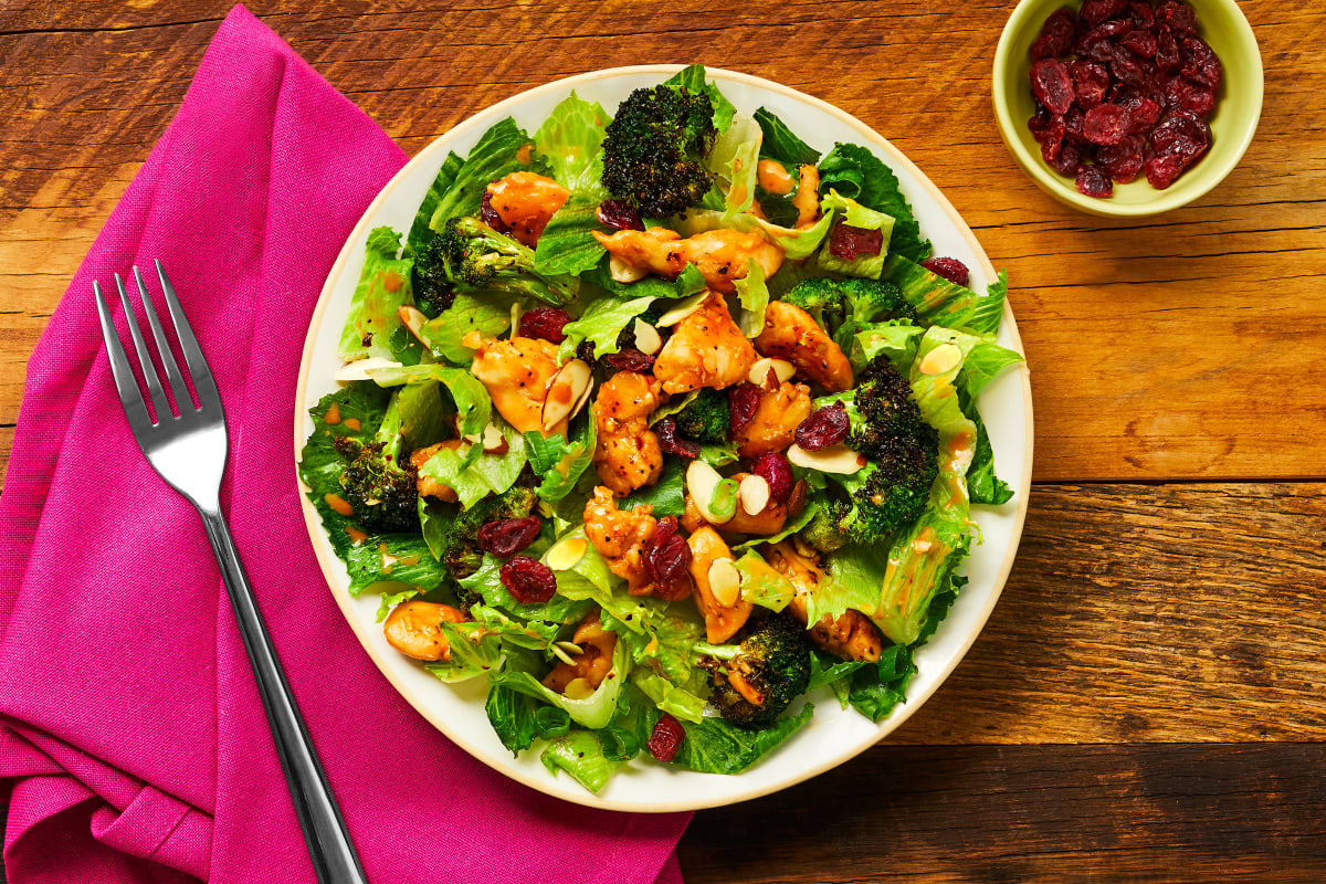 Chicken & Chili-Roasted Broccoli Salad