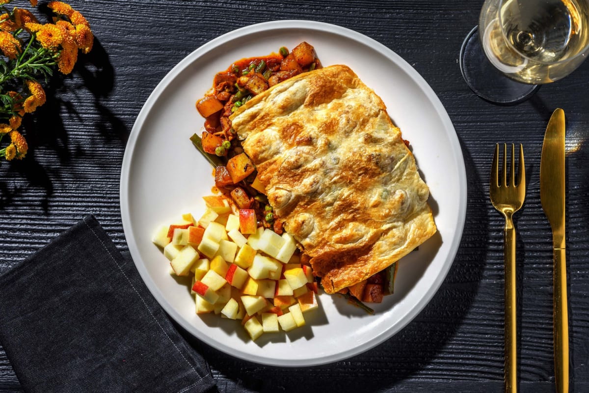 Tourte au poulet assaisonné à la surinamaise