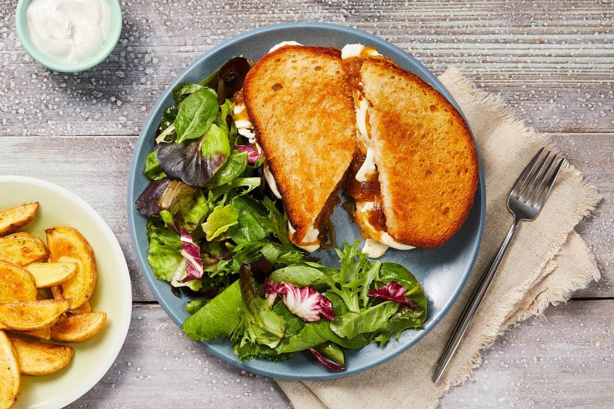 Truffled Onion Grilled Cheeses