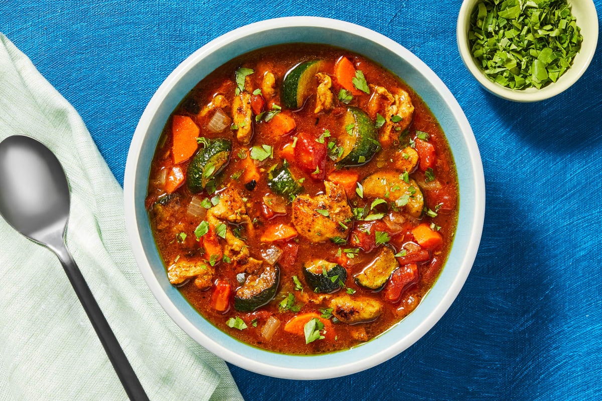 One-Pot Tunisian-Spiced Chicken Stew