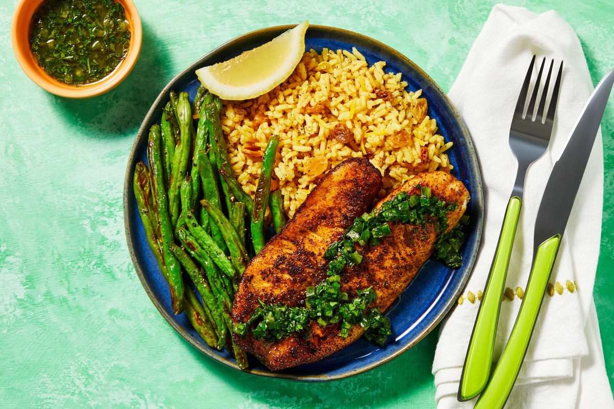 Tunisian-Spiced Tilapia with Chermoula